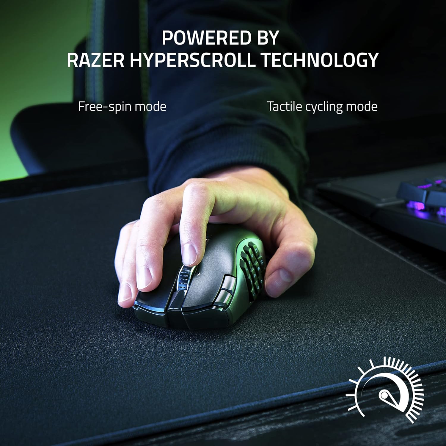 Buy Razer,Razer Naga V2 HyperSpeed Wireless MMO Gaming Mouse, 19 Programmable Buttons, 250H Battery, Focus Pro 30K Sensor, 2.4GHz Wireless, Black - Gadcet UK | UK | London | Scotland | Wales| Near Me | Cheap | Pay In 3 | Mice & Trackballs